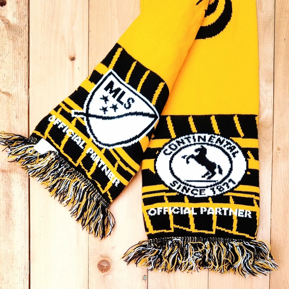 MLS 2018 Soccer Cup Playoffs Souvenir Scarf Audi Continental Yellow Futbol Fan